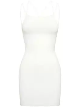 Dion Lee платье мини на тонких бретелях, белый