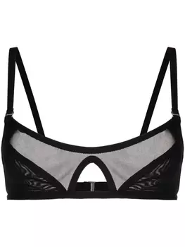 Dion Lee сетчатый бюстгальтер Shadow, черный