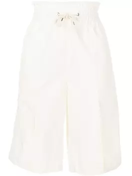 Dion Lee спортивные шорты с кулиской, белый