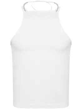 Dion Lee топ Barball в рубчик, белый