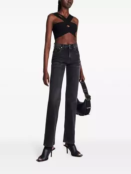 Dion Lee топ-бралетт с вырезами, черный