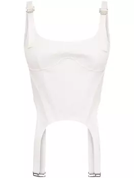 Dion Lee топ из органического хлопка, белый