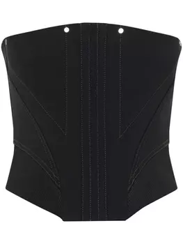 Dion Lee топ-корсет Construct Femme без бретелей, черный