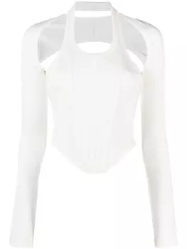 Dion Lee топ-корсет Modular, нейтральный цвет