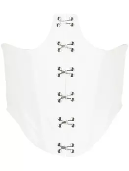 Dion Lee топ-корсет на крючках, белый