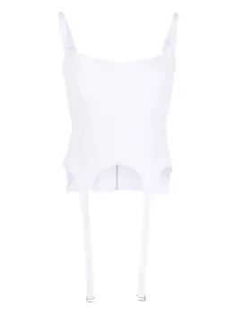 Dion Lee топ-корсет в рубчик, фиолетовый