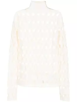 Dion Lee топ с длинными рукавами, белый