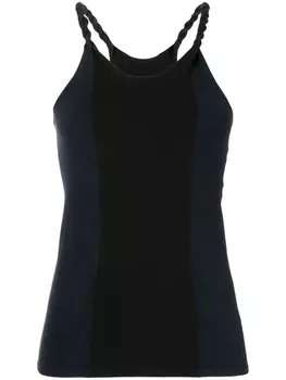 Dion Lee топ с плетеными бретелями, синий
