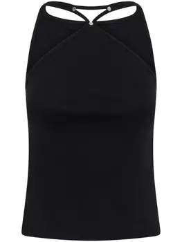 Dion Lee топ с заклепками, черный