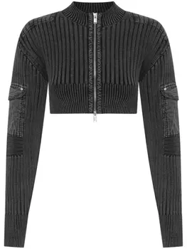 Dion Lee укороченная толстовка, черный