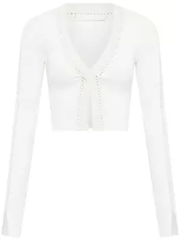 Dion Lee укороченный топ Suture, белый