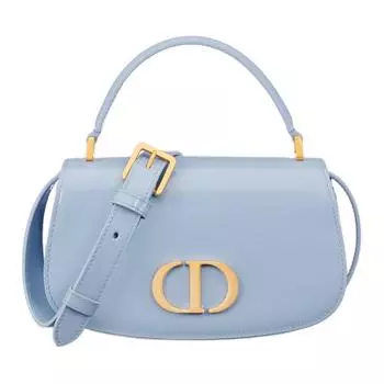 DIOR 30 Montaigne сумка через плечо из лакированной коровьей кожи, женский, светло-голубой, небольшого размера