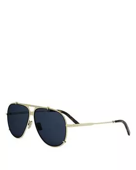 Dior Black Suit A3U Pilot Sunglasses, 59mm DIOR, Солнцезащитные очки-пилоты DiorBlackSuit A3U, 59 мм, синий