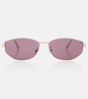 Dior Cannage B1U овальные солнцезащитные очки Dior Eyewear, Grey/Rose