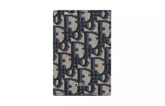 DIOR Холщовая сумка, визитница, кошелек, мужская черная монограмма