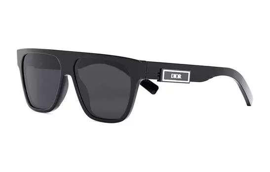 DIOR Квадратные солнцезащитные очки унисекс черные