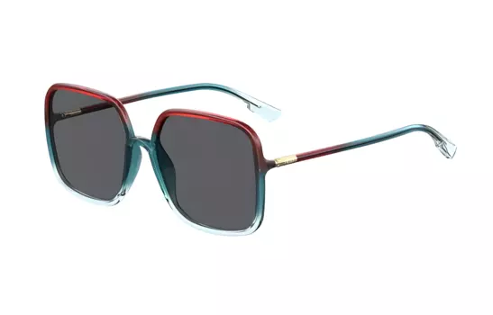 DIOR Квадратные солнцезащитные очки женские синие