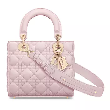 DIOR Маленькая женская сумка из овчины, розового цвета