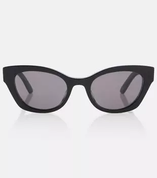Dior Midnight B2I солнцезащитные очки «кошачий глаз» Dior Eyewear, Shiny Black/Smoke