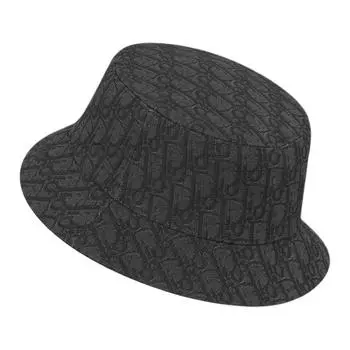 DIOR Мужская хлопковая панама, черная