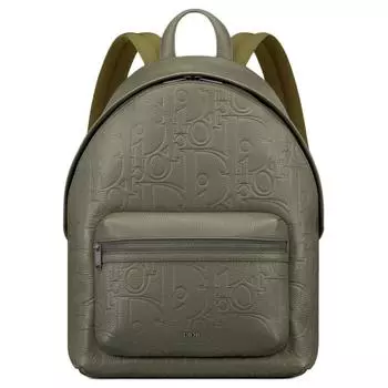 DIOR Мужской рюкзак Rider 2.0 из зернистой телячьей кожи цвета хаки