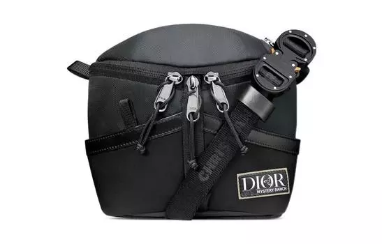 DIOR MYSTERY RANCH Collaboration, нейлоновая поясная сумка для мужчин, черная
