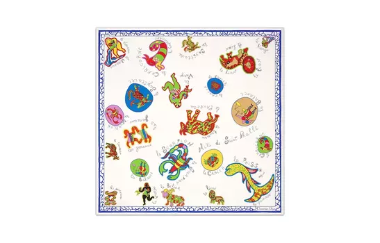 DIOR Шелковый шарф женский белые