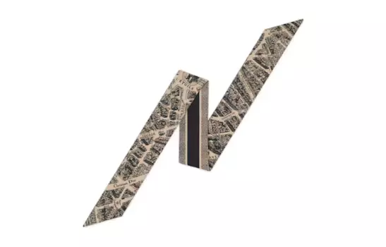 DIOR Шелковый шарф женский бежевый