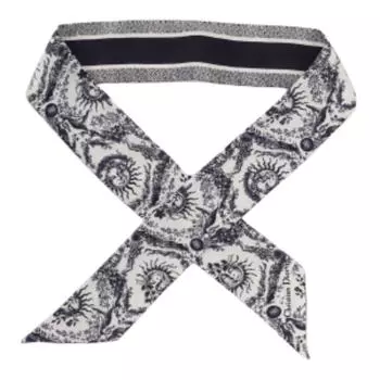 DIOR Шелковый шарф женский, синие