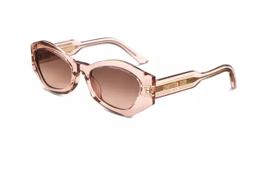 DIOR Солнцезащитные очки неправильной формы из ацетата, женские, розовые