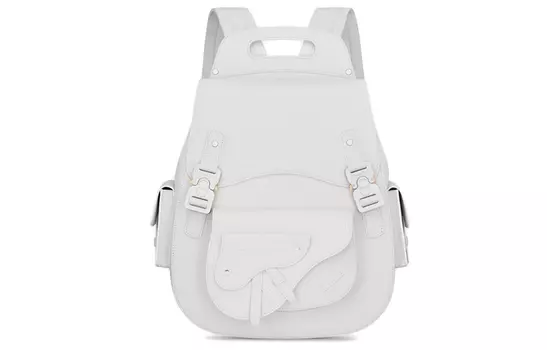 DIOR Сумка-седельная сумка-рюкзак из коровьей кожи, унисекс, бежевый