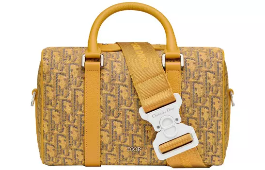 DIOR Сумка-седло из коровьей кожи Lingot, дорожная сумка, сумка на плечо, сумка через плечо, обычная мужская сумка, золото