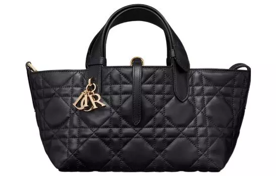 DIOR Сумка Toujours из коровьей кожи, женская, черная, с трубами