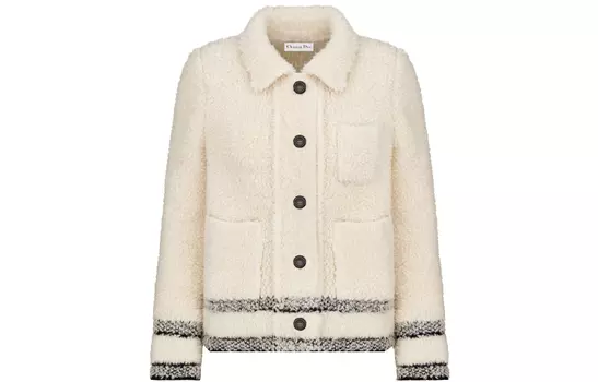 DIOR Женская куртка CaroESSENTIAL SS22 бежевого цвета