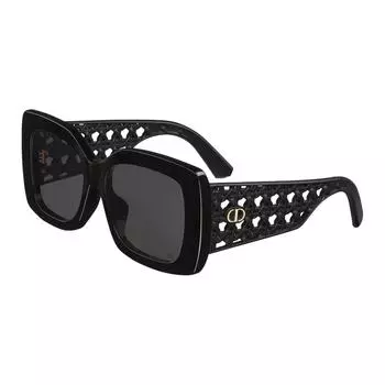 DIOR Женские квадратные солнцезащитные очки из ацетатно-полиамидной смолы, черные