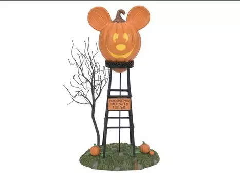 Диорама Disney Village Pumpkin Town Water Tower Figurine Enesco, Llc