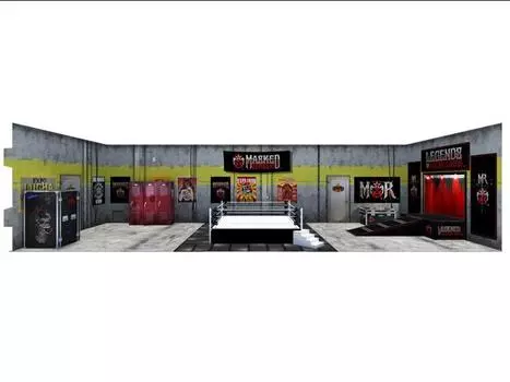 Диорама Legends of Lucha Libre Lucha Arena 1/12 Scale Pop-Up Diorama Boss Fight Studio