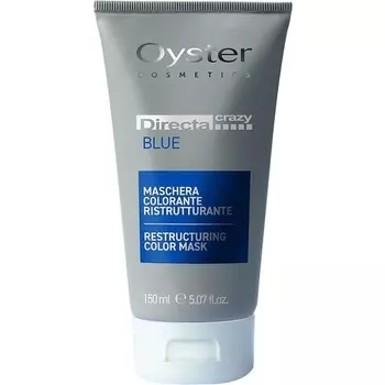 Directa Crazy Профессиональная маска-краска для волос синяя 150мл, Oyster Cosmetics