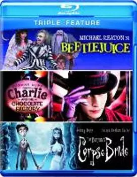 Диск Blu-ray Tim Burton Triple Feature: Beetlejuice / Charlie & The Chocolate Factory / Corpse Bride