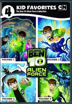 Диск DVD 4 Kid Favorites Cartoon: Ben 10 Alien Force (4pc)