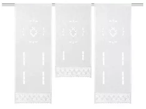 Дисковая штора 30/80 см, белый