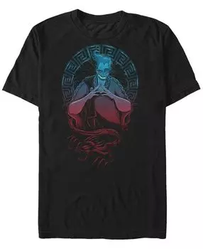 Диснеевский мужской портрет геркулеса и гадеса, футболка с коротким рукавом Fifth Sun, черный