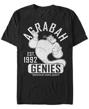 Диснеевский мужской спортивный клуб "аладдин джинн", футболка с коротким рукавом Fifth Sun, черный