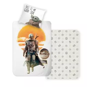 Disney Home Mandalorian детский двусторонний комплект постельного белья 100% хлопок 140х200 см наволочки 60х70 см Zorluteks Tekstil Ticaret ve Sanayi A.S