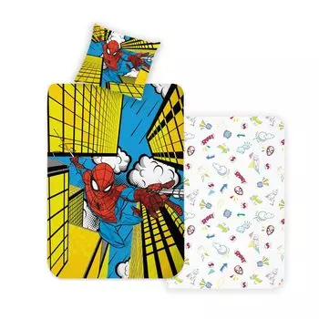 Disney Home Spiderman детский двусторонний комплект постельного белья 100% хлопок 140х200 см наволочки 60х70 см Zorluteks Tekstil Ticaret ve Sanayi A.S