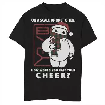 Disney's Big Hero 6 Baymax для мальчиков 8–20 лет. Как бы вы оценили свою футболку с рисунком Cheer? Disney, черный