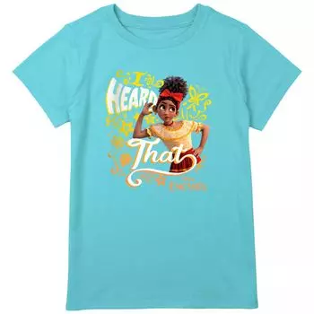 Disney's Encanto Delores I Heard That футболка с рисунком для девочек 8–20 лет обычного размера и размера плюс Disney