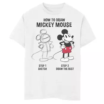Disney's Mickey Mouse Boys 8-20 Как нарисовать футболку с рисунком Микки Мауса Licensed Character