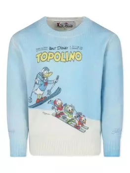 Disney свитер вязки интарсия MC2 Saint Barth Kids, синий
