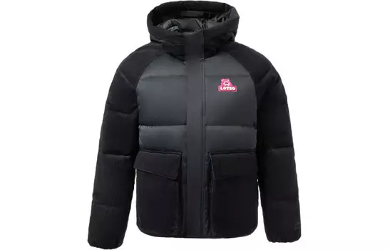 Disney X Disney Пуховик унисекс черный Lining, черный